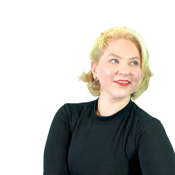 Vintage 1950s Sequin Beret Hat Tan Round Cap - Picture 8 of 10